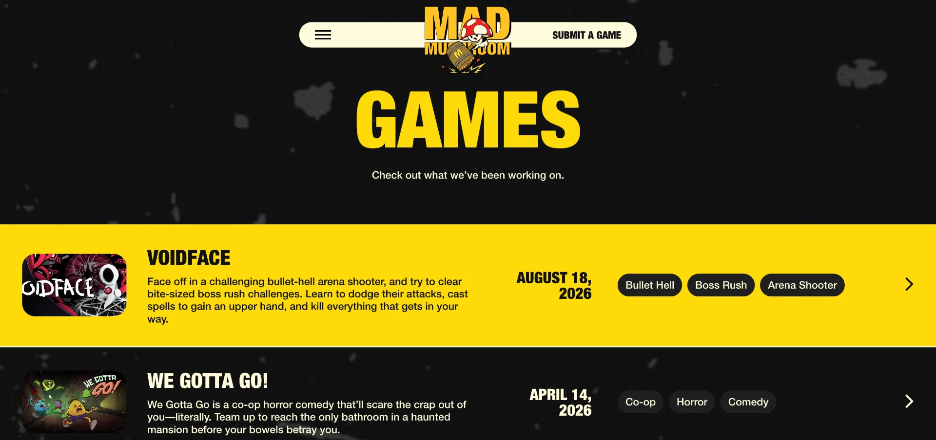 Games Catalogue
